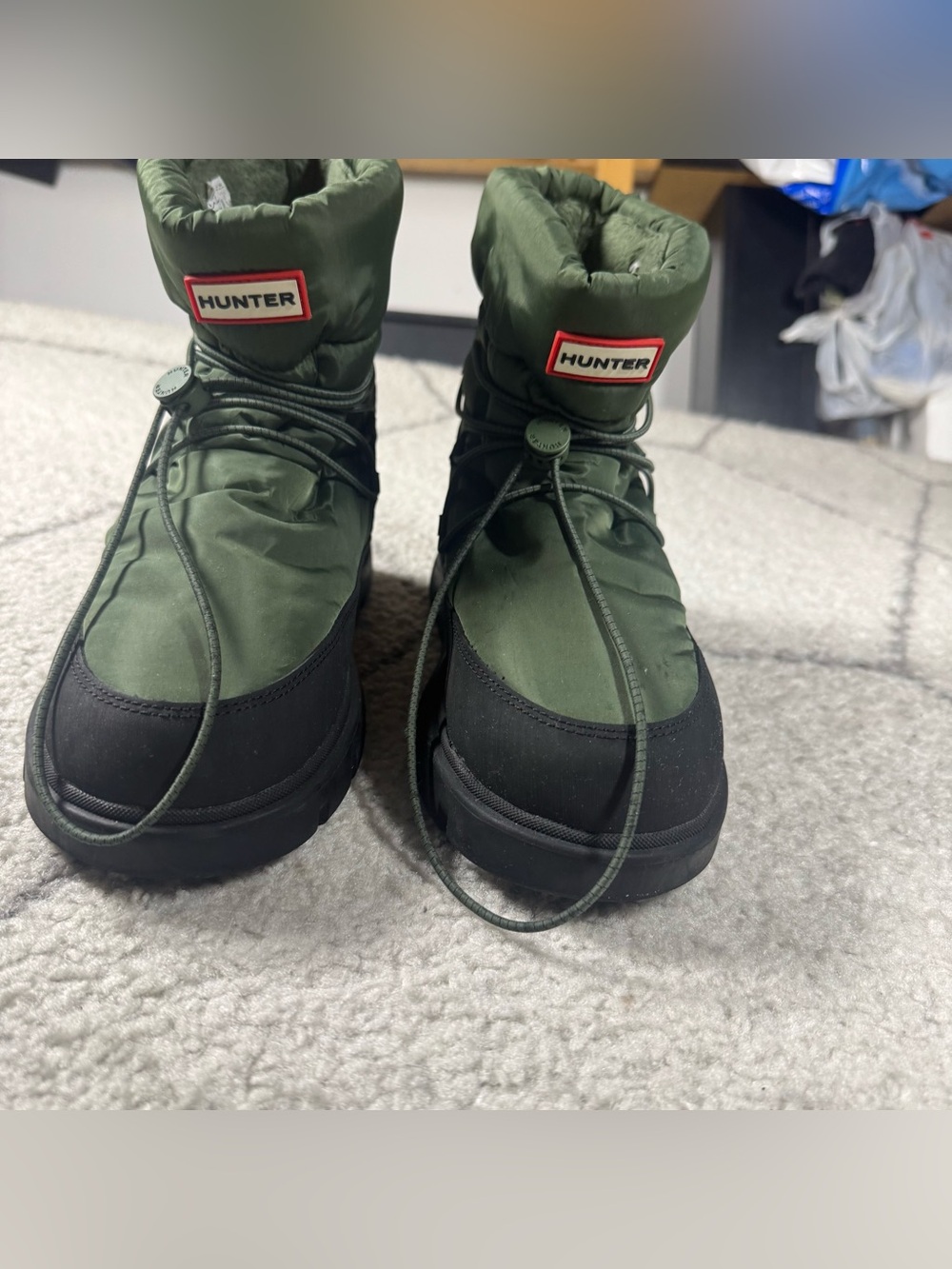 Hunter ' Green eInsulated Snow Boots